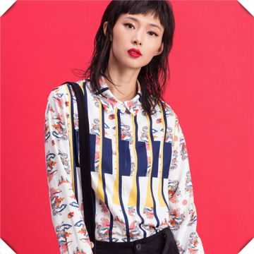 Printed Woven Muslin Textiles Fabric For Women