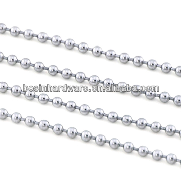 Fashion High Quality Metal Silver Plated Beaded Ball Chain