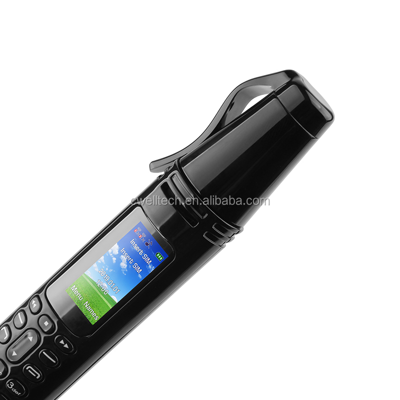 UNIWA AK007 0.96 Inch Screen Dual SIM Card Magic Voice Cellphone Pen Shape Mini 2G Senior Phone