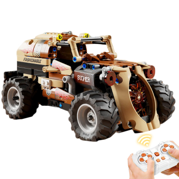 3-in-1 Dinosaur Morphing Building Blocks Car: An Educational and Creative Toy Gift Set for Children