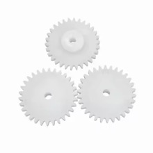 Precision Small Plastic White Texture Gear Plastic Parts