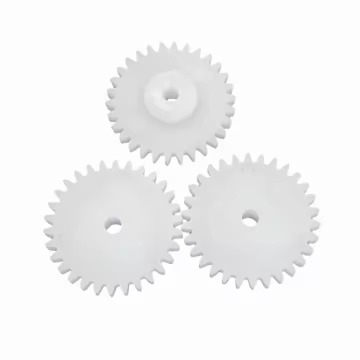 Precision Small Plastic White Texture Gear Plastic Parts