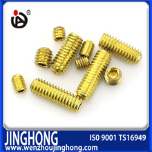 custom made headless set brass grub screw