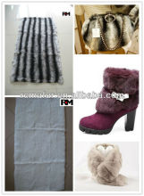 Fahion dyed rex rabbit plates for bags