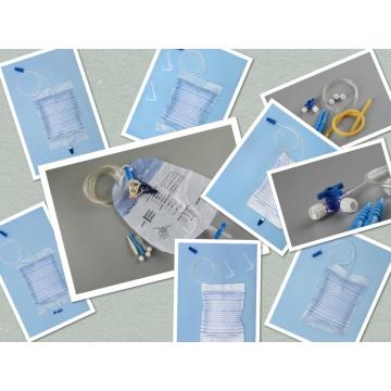 Tas Urine Meter PVC Sterilisasi EO Berkualitas Tinggi