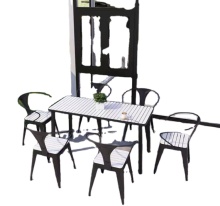 outdoor tables and chairs iron plastic wood coffee