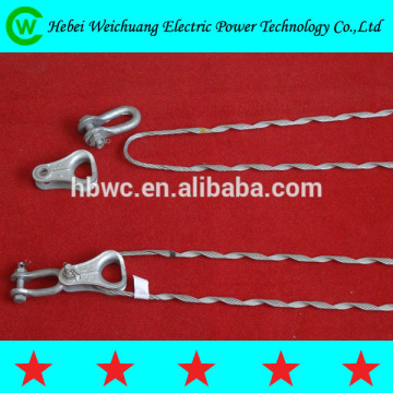 high tension galvanized preformed ADSS tension clamp for cable tension clamp