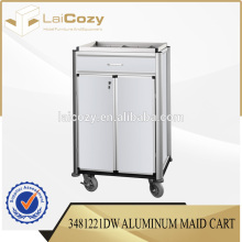 Hot sale hotel maid cart / hotel housekeeping trolley/hotel carts