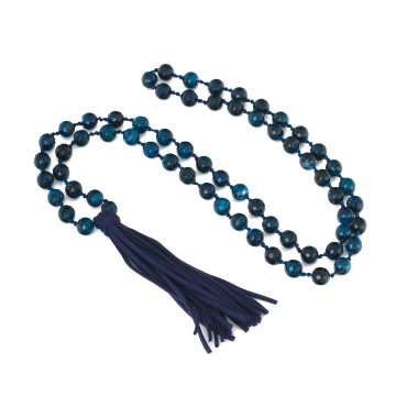 Tassel jewelry women jewelry accessories DIY blue agate gemstone necklaces