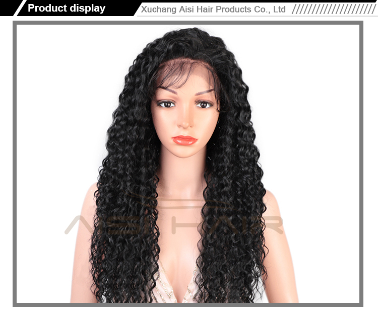 Afro Kinky Curly Wave Long Wavy Deep Wave Front Lace Natural Black Wig Lace Frontal Wig 13x6 Hair Wigs For Black Women