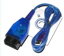 Usb Kkl Vag Com For 409.1 With Blue Usb Car Diagnostic Cable