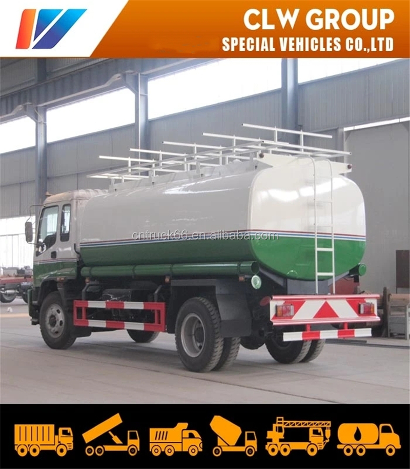 10000L-15000L Fuel Oil Transport Tank Truck Isuzu Fuel Oil Dispenser Truck Refueling Fuel Pump