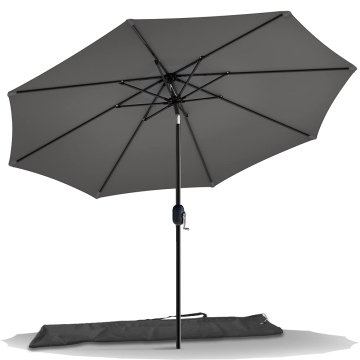 9ft Patio Umbrella Garden Parasol with Crank Handle