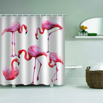 Flamingo wasserdicht Duschvorhang Tier Vogel Badezimmer Dekor