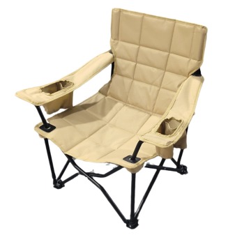 Custom Portable Lightweight Metal Luxury Outdoor Adults Fishing Beach Moon Folding Oversized Armrest Camping Foldable Chair