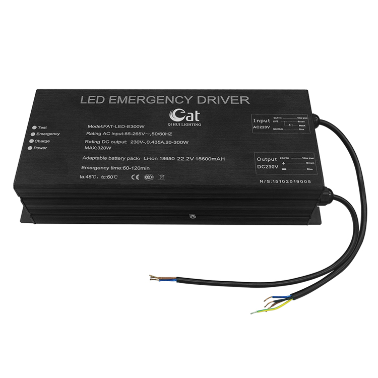 Alimentation d'urgence adaptée à la lumière LED 30-300W