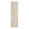 Porta del fienile scorrevole con pannelli in legno di pino con struttura a K