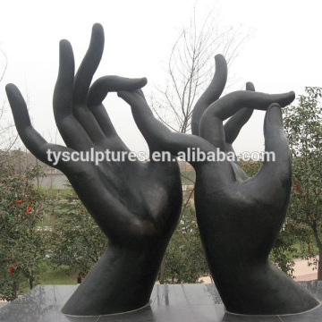 Decorative craft brass hand bells statue garden sculptures