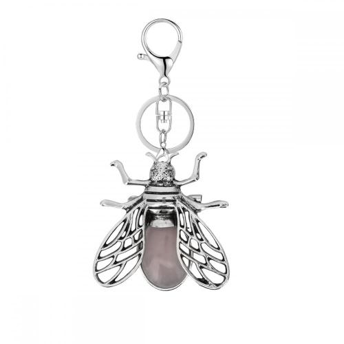 Unique fly molding jewel keychain