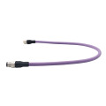 Código B m12 cable de molde macho a hembra