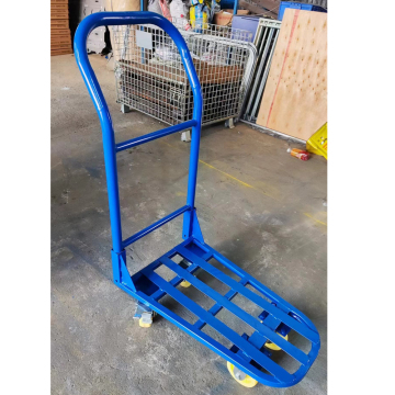 Portable Folding Trolley Cart for Easy Warehouse Mobility