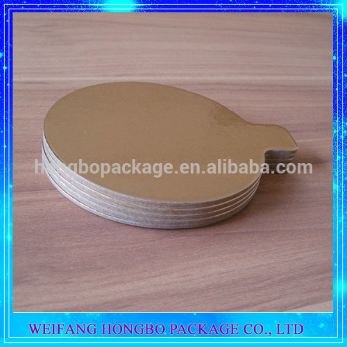 Hard Paper Board Scalloped Cake Base With Holder