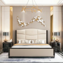 Luxury King Size Bed Furniture Bedroom Set - Italian Foshan Bed
