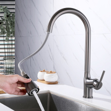 2022 น้ำทองเหลืองแตะดึงออกมา kkitchen faucet