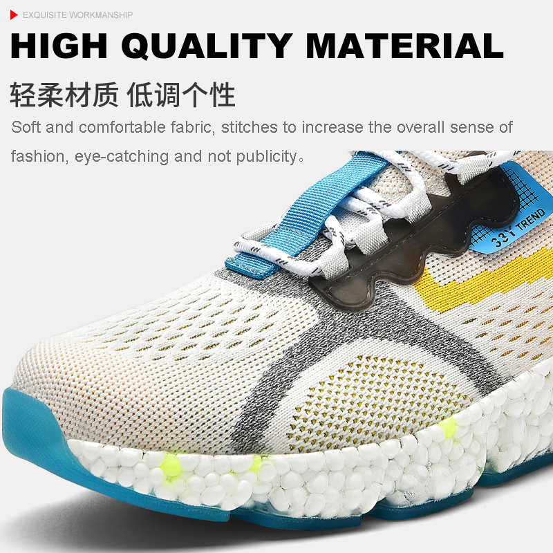 new style popcorn grain fly knit casual shoes men's running shoes breathable,shoes running men sport,men sports shoes