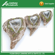 Three size handmade heart christmas decor flower pot