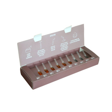 Custom Logo Print Empty Paper Gift Skin Care Ampules Serum Packaging Box for Ampoules