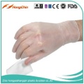 Gants d&#39;examen jetables en vinyle blanc transparent