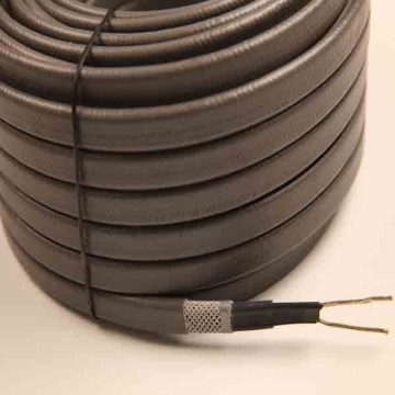 Trace heating self regulating heat resistant flexible cable