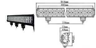 180W Curvel LED Offroad LED Light Bar Work Light 10-30V 4*4 Jeep Truck Light