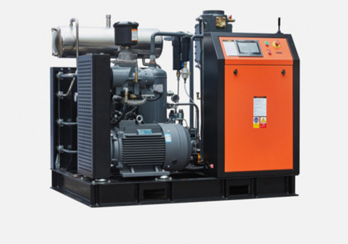 Screw piston booster compressors