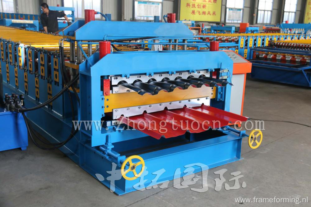 Double Layer Floor Board Tile Roll Forming Machine