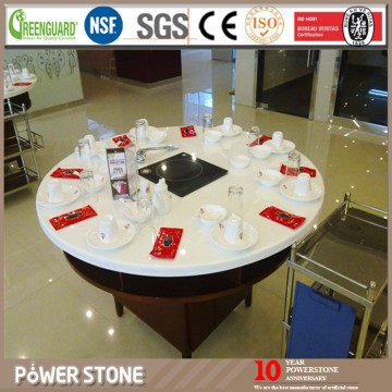 Hot Sales Quartz Stone Dining Table White Colors