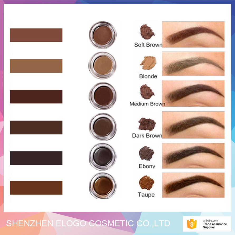 Hot selling cosmetics makeup eyebrow pomade eyebrow gel with private label