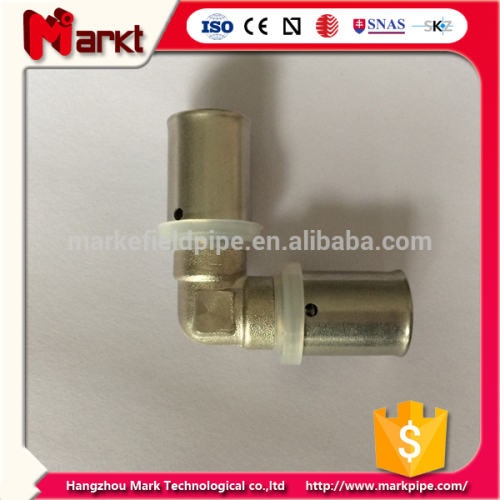 high quality plumbing copper brass press fitting for pex pipe