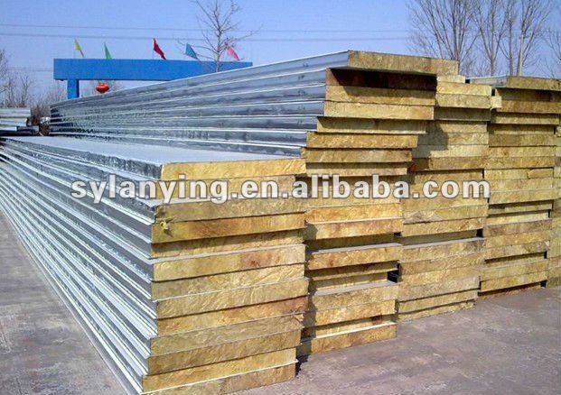 mineral wool composite panel board for prefabricated house