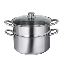 Double Layer Stainless Steel Food Steamer Pot