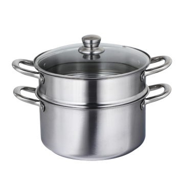 Double Layer Stainless Steel Food Steamer Pot