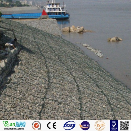 Hot mergulhado galvanizado com tom hexagonal gabion size