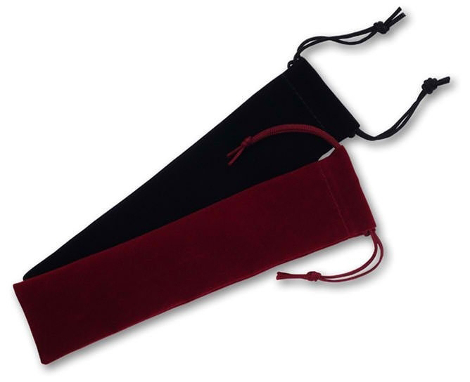 Black velvet packaging pen pouch bag 