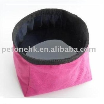 Foldable portable pets travel bowl