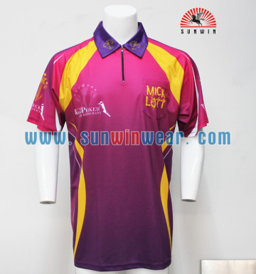 Dye sublimation polyester golf polo shirts/Mans customized golf polo jersey/full printing golf polo apparel