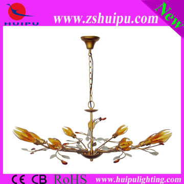 Classical gold crystal pendant lamp