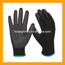 13G Machine Knitted Liner Polyurethane Hand Gloves/Black Body Guard PU Tool Gloves/ Industrial Protective Safety Gloves