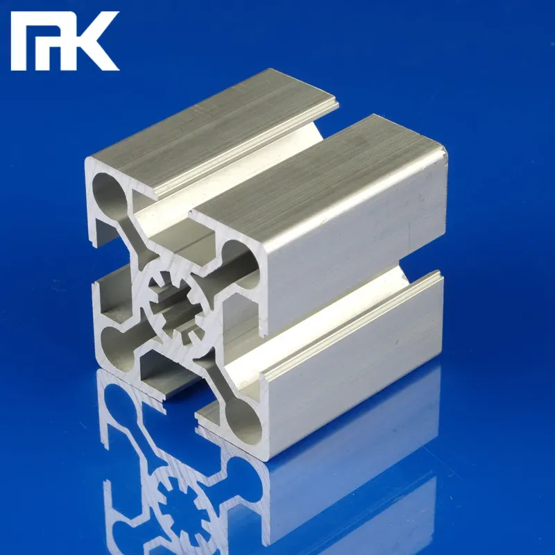 Silver and Black Anodized 50x50mm Aluminium Extrusion for Conveyer Systems
