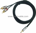 DR serisi çift RCA 3.5mm Stereo Jack RCA kablosu